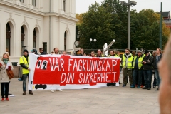 Streikemarkering Jernbanetorget