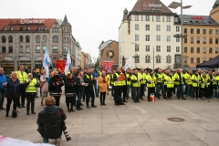 Streikemarkering Jernbanetorget