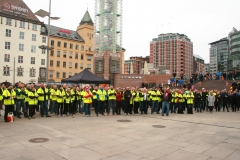 Streikemarkering Jernbanetorget