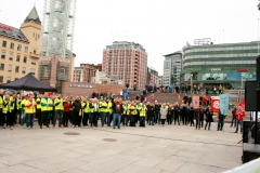 Streikemarkering Jernbanetorget
